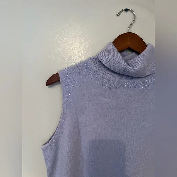 Designer’s Originals Petite LUXELON Sleeveless Turtleneck – Petite Large  💜 - Picture 5 of 5